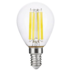 LED G45 7W 806lm 27K E14 glær dimmanleg