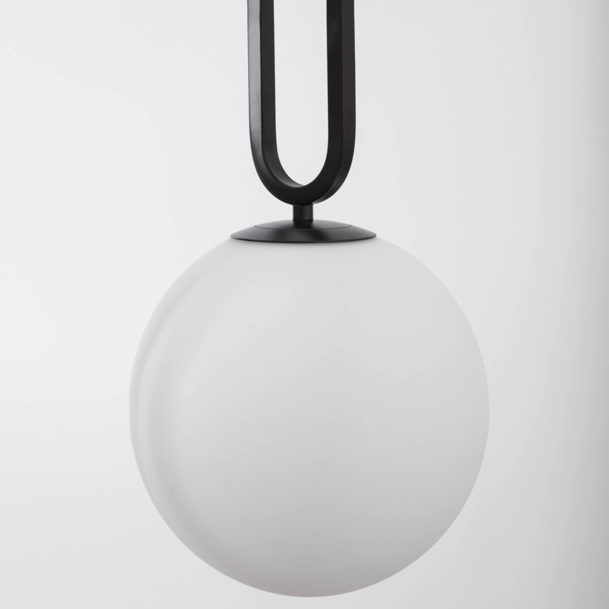 GRUS hangandi ljós LED 12W h.56cm svart opal kúpul - Image 3