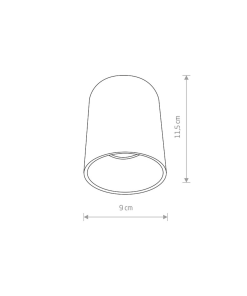Alternative view of EYE TONE loftljós LED 10W GU10 svart/gyllt