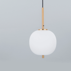 LATO hangandi 1x5W E14 antiq brass/opal - Image 2