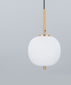 Alternative view of Lato hangandi 1x5W E14 antiq brass/opal