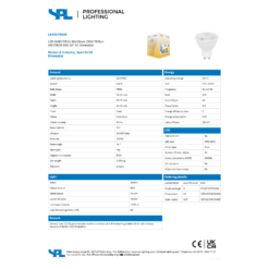 Led GU10 6W 700lm 3K 36° dimm - Image 2