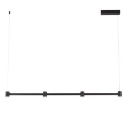 PUIZE hangandi L118 4x6W 3K dimm svart