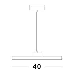 xANDROMEDA hangandi Q400 LED 30W hvítt - Image 6