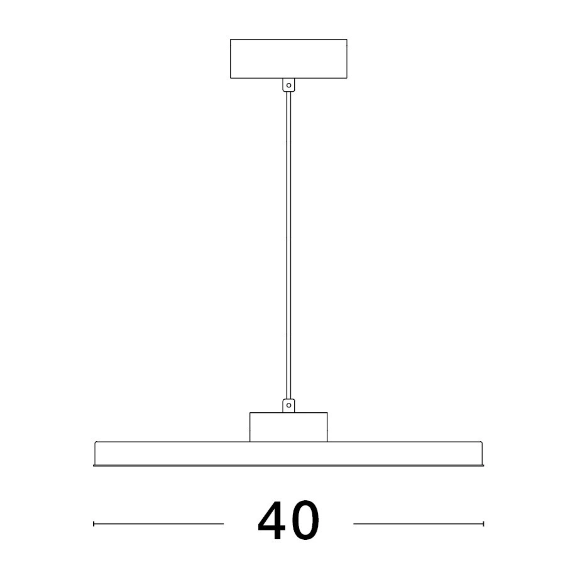 xANDROMEDA hangandi Q400 LED 30W hvítt - Image 6