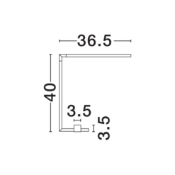 xRACCIO borðlampi LED 6,8W 3K gylltur - Image 6
