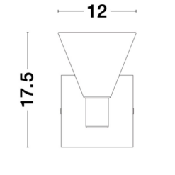 xMARCE veggljós LED 5W 3K Gyllt/gler - Image 2