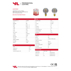 LED E27 Filament Flex AX Globe G80x120mm 230V 160Lm 4W 2200K 922 360° - Image 2