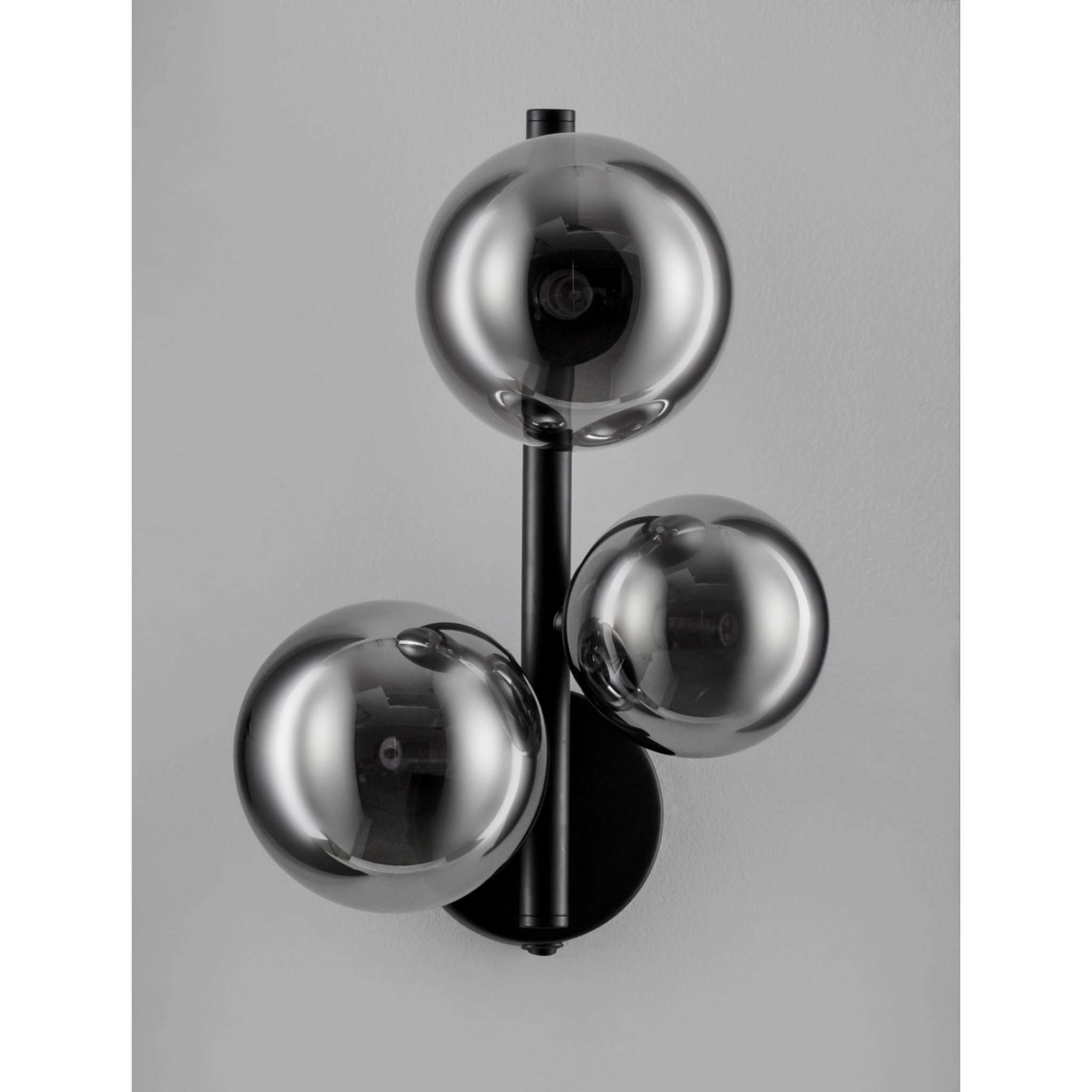 ODILLIA vegg G9 3x5W grátt/svart - Image 3