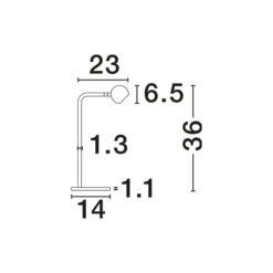 SFERA borðlampi LED 6W 514lm 3K IP20 svart - Image 4