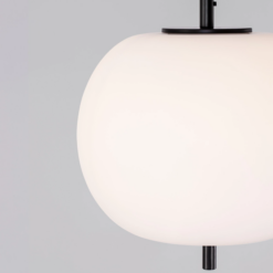 LATO hangandi LED 1x23W E27 D:30 svart og opal kúla - Image 2