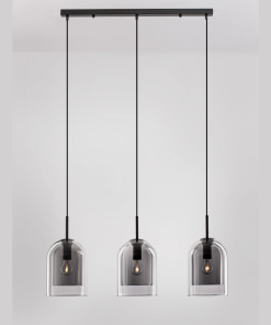 Alternative view of VELOR hangandi ljós LED 3x12W svart með tvöföldum