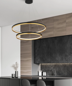 Alternative view of CANTRIA hangandi Q600/800 LED 98W 3K svart/gyllt