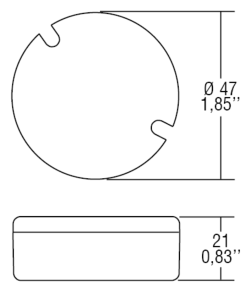 Alternative view of Ledspennir 350mA hringl. 0-4W IP20