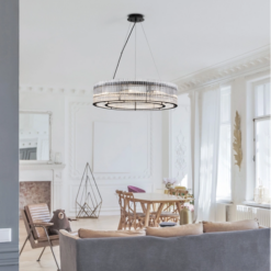BAROK hangandi ljós svart/glært LED 9x5W G9 - Image 4