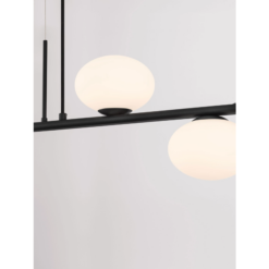 NOBLE hangandi loftlj. LED G9 2x5W án per & LED 10W 700lm 3K IP20 svart - Image 5