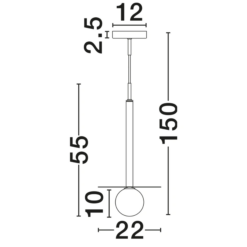LICATO hangandi Q220 5W G9 svart/opal - Image 2