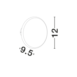 ONUT veggljós LED 10W 566lm 3K IP20 hvítt - Image 4