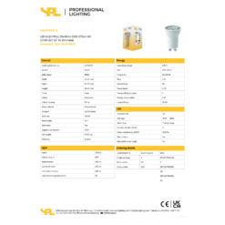 LED GU10 MR11 3.5W 270lm 827 38° dimmanleg - Image 2