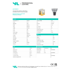 LED GU10 6,5W 3K CRI97 490Lm 10° dimmanleg - Image 2