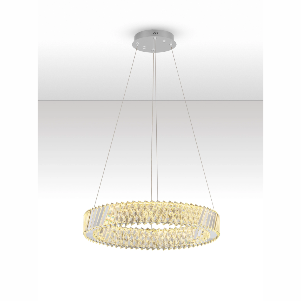 ARIETTA hangandi loftlj. LED 46W 3220lm 3K IP20 dimmanl. glær kristall - Image 2