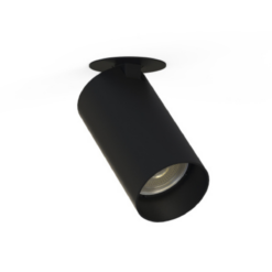 MONO kastari innfelldur gat 45mm GU10 10W svartur