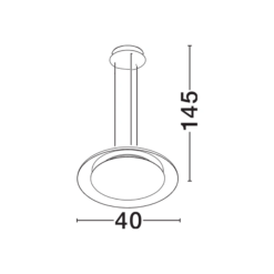 EPOS Hangandi Q400 LED 24W 27K-4K Dimmanl. svart/gull - Image 4