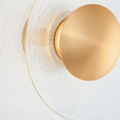 ESIL veggljós Q160 Led 8W 3K gyllt/gler - Image 2