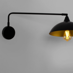 xMIRBA veggljós E27 svart/gull - Image 2