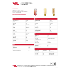 LED Tube T45x130 4W 230V 920 E27 dim - Image 2
