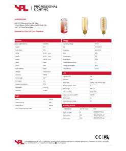 Alternative view of LED Tube T45x130 4W 230V 922 E27 dim