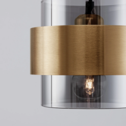 SIANNA hangandi ljós LED E27 12W svart/brass - Image 2