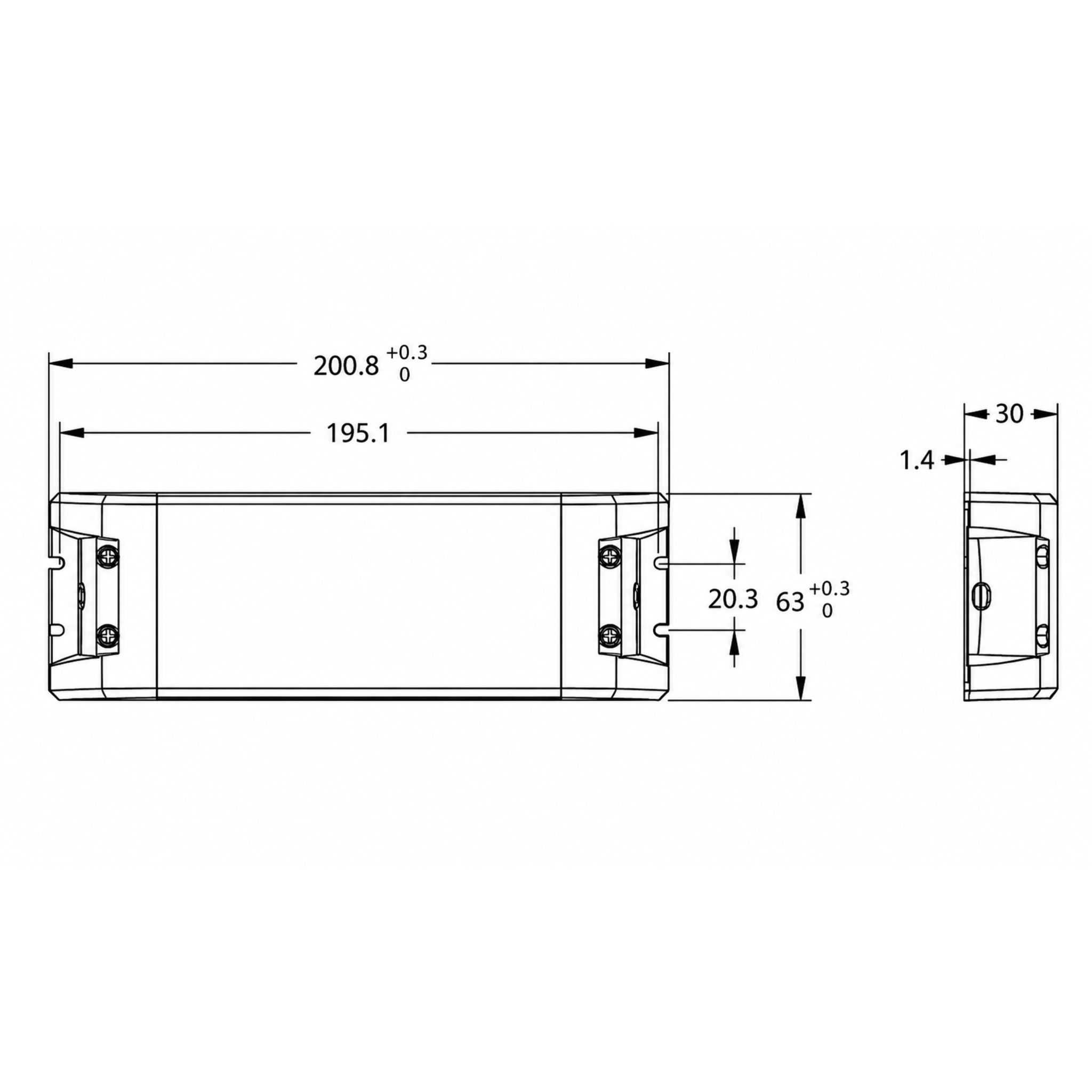 LED Spennir 24V/4,16A 10-100W Triac dimmanlegur - Image 2