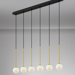 SAVOY hangandi loftlj. LED 6x5W G9 IP20 án peru gyllt/hvítt - Image 2