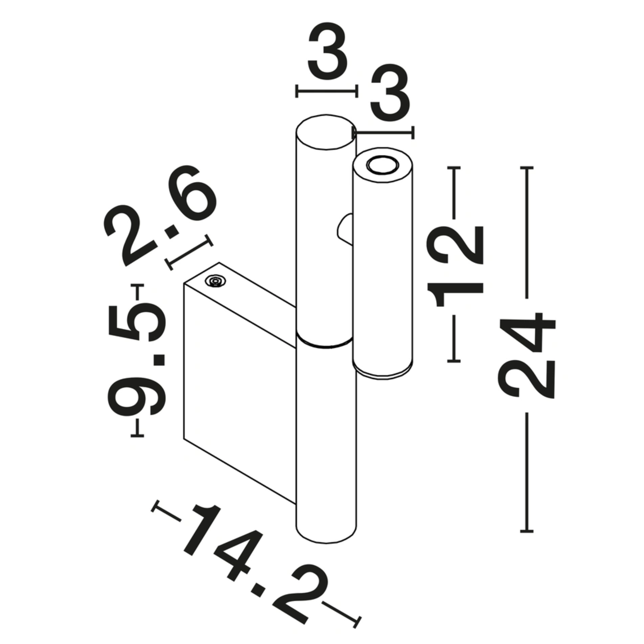 ARCO veggljós LED 4W 192lm 3K hvítt - Image 5