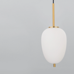 LATO hangandi 1x5W E14 antiq brass/opal - Image 2