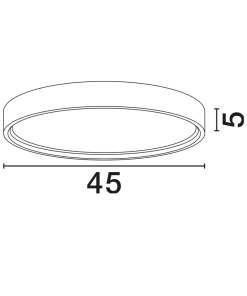 Alternative view of OLAF loftljós Q45 LED 30W 2400lm 3K dimmanl. hvítt