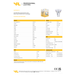 LED GU10 3,6W 345lm 827 38° dim - Image 2