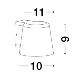 OVI útiljós vegg GU10 7W IP54 svart - Image 4