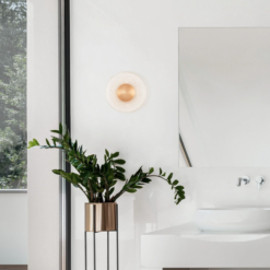 ESIL veggljós Q200 Led 8W 3K gyllt/gler - Image 3