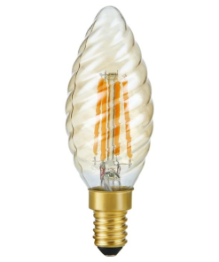 Led kerti snúin E14 4W 250lm 22K gold dimmanleg