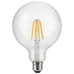 LED G125 glær 12W 1250lm 925 E27 dimmanleg