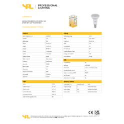 LED R50 5W 470Lm 27K E14 dimmanleg - Image 2