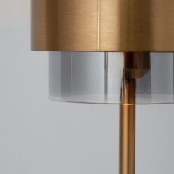 SIANNA borðflampi h47cm reykt/brass 1x12W E27 - Image 2
