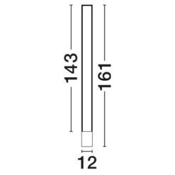 LITHOS gólflampi LED 26W 1431lm 3K IP20 steypt/antrasít - Image 5