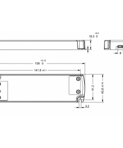 Alternative view of LED Spennir 24V/1,25A 5-30W Triac dimmanlegur