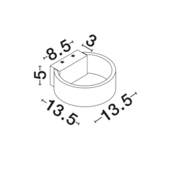ENNA Led veggljós hvítt 6W 3K IP20 - Image 3
