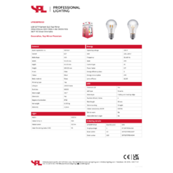 LED A55 Toppspegilpera silfur 4W 25K 250lm RA90 dim - Image 2