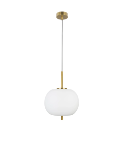 Lato hangandi 1x12W E27 antiq brass/opal