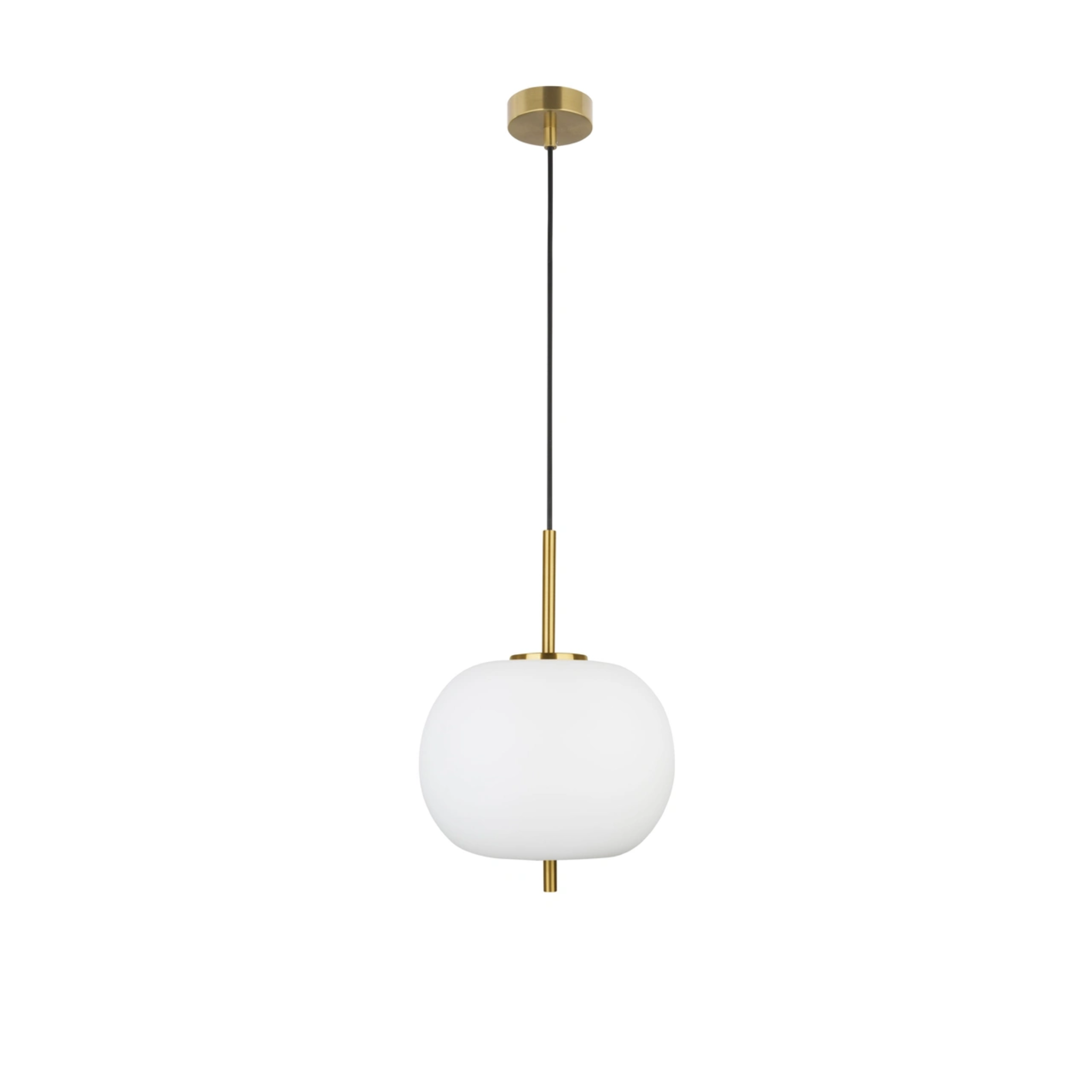 LATO hangandi 1x12W E27 antiq brass/opal